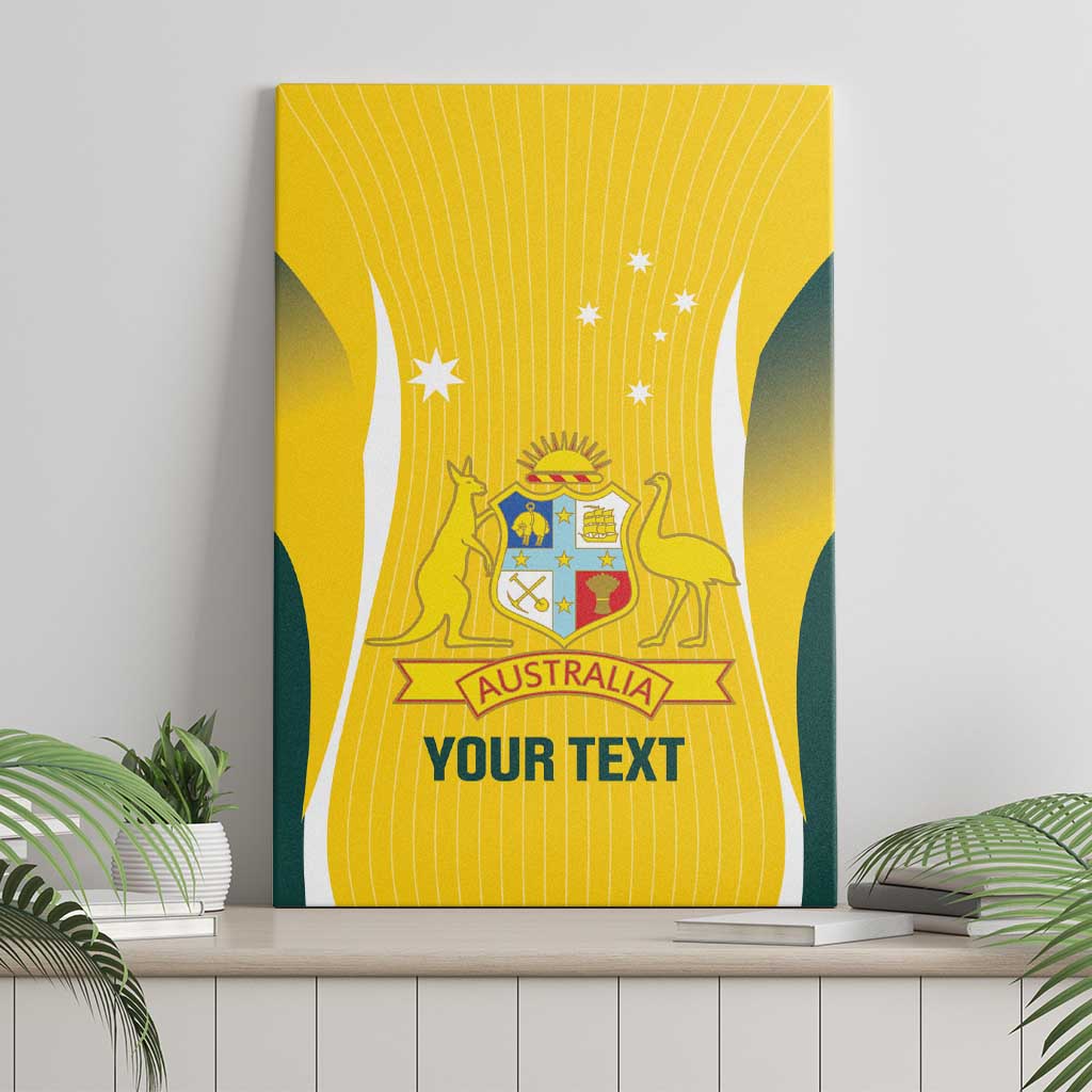 Custom Australia Cricket Canvas Wall Art Go Champions Aussie