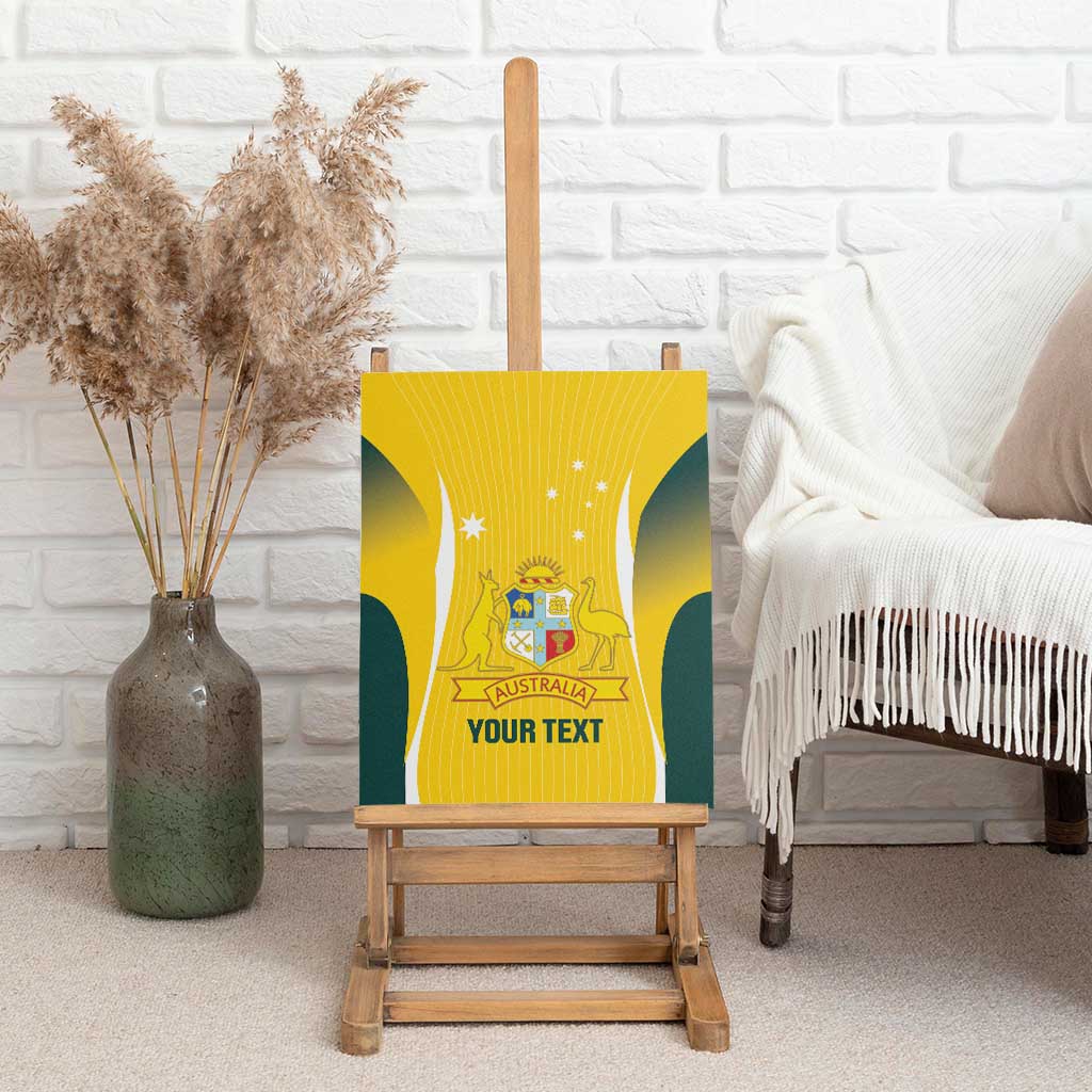 Custom Australia Cricket Canvas Wall Art Go Champions Aussie