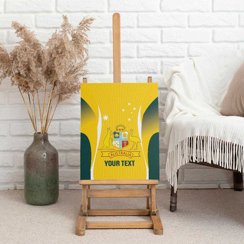 Custom Australia Cricket Canvas Wall Art Go Champions Aussie