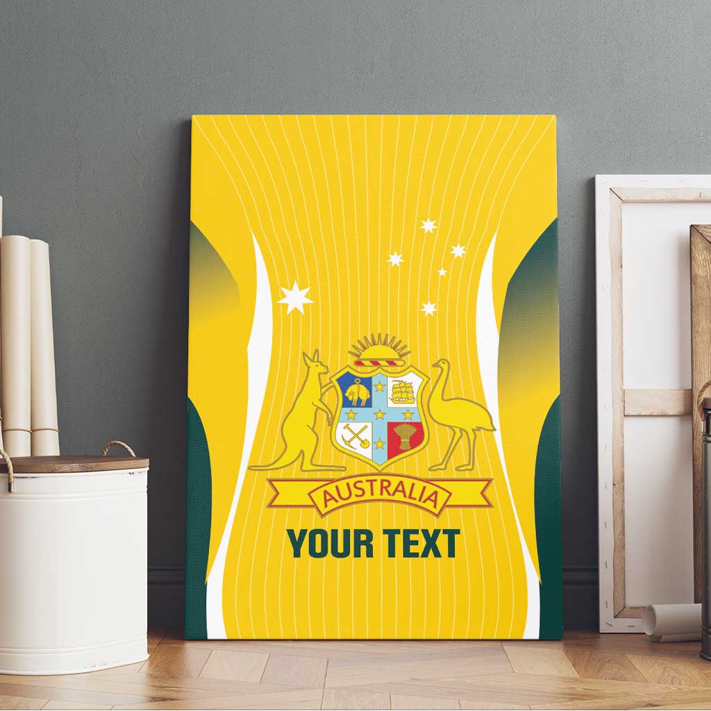 Custom Australia Cricket Canvas Wall Art Go Champions Aussie