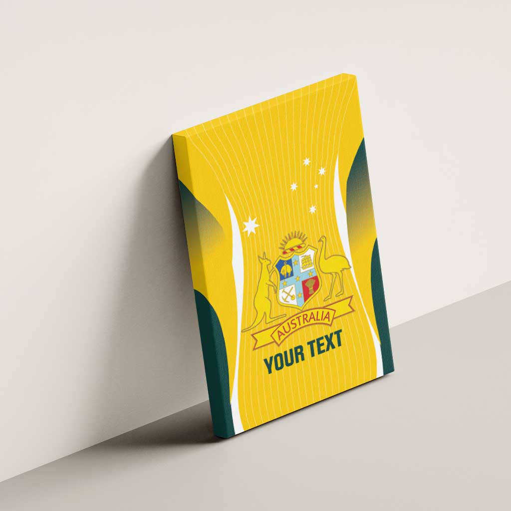 Custom Australia Cricket Canvas Wall Art Go Champions Aussie