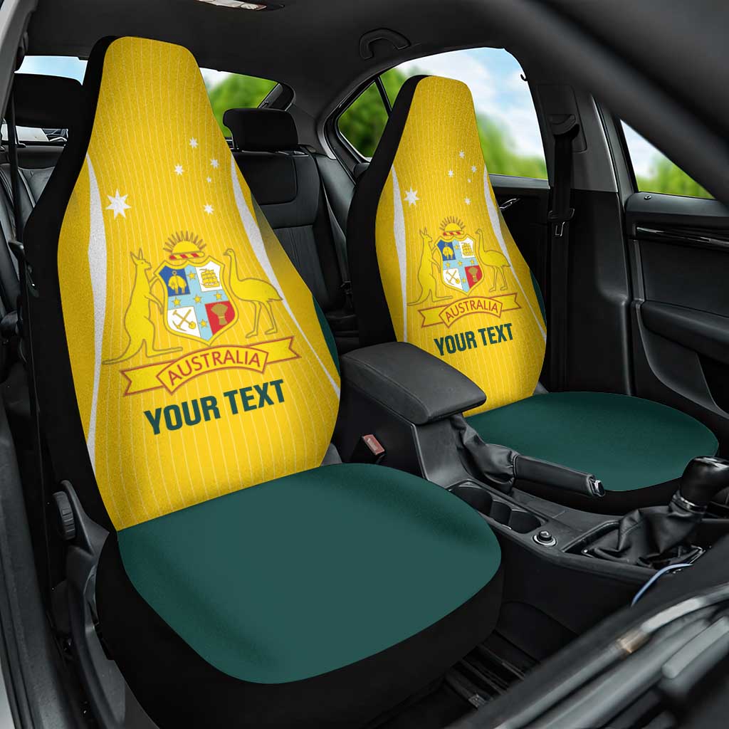 Custom Australia Cricket Car Seat Cover Go Champions Aussie