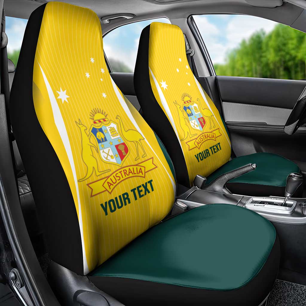 Custom Australia Cricket Car Seat Cover Go Champions Aussie