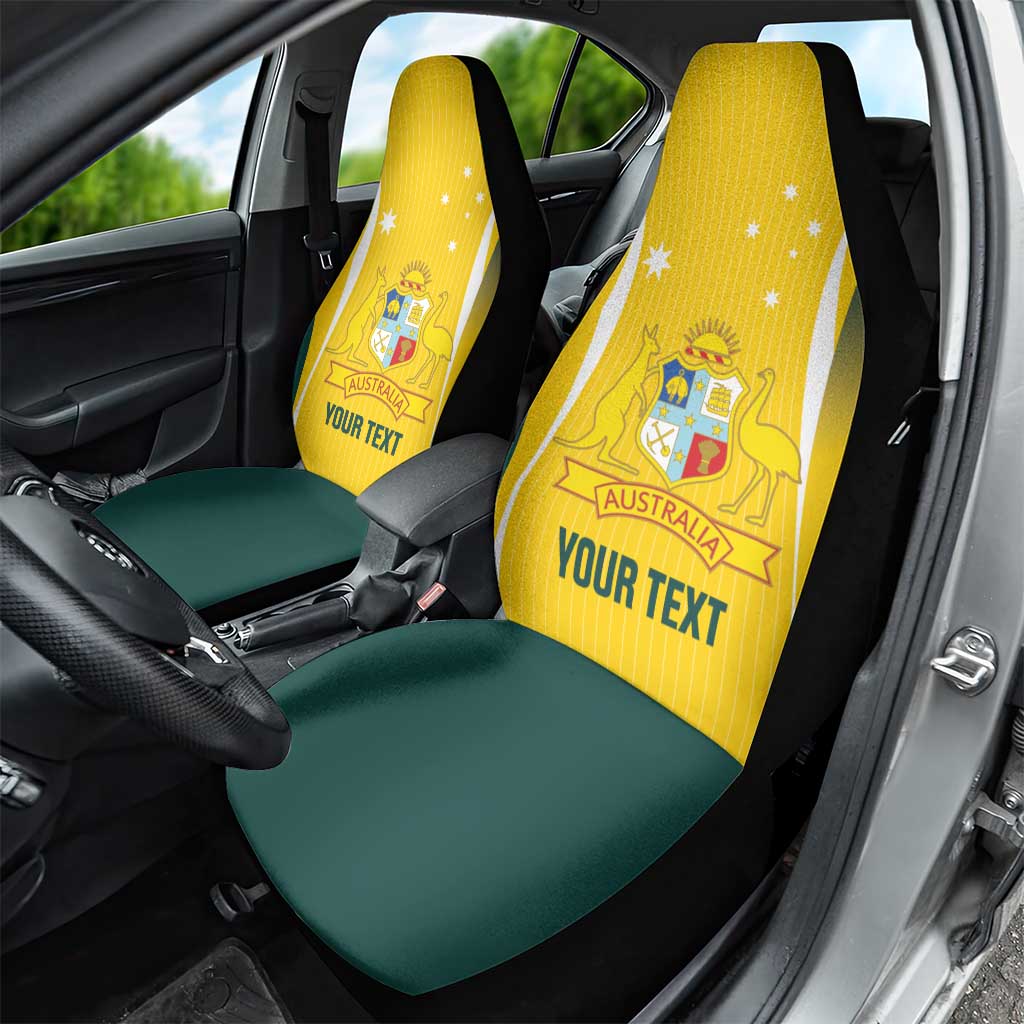 Custom Australia Cricket Car Seat Cover Go Champions Aussie