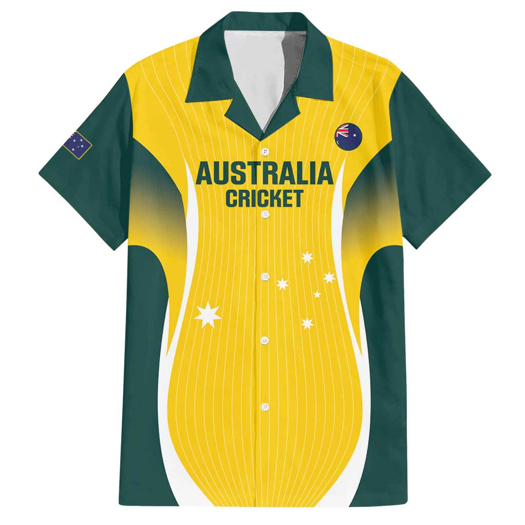 Custom Australia Cricket Hawaiian Shirt Go Champions Aussie
