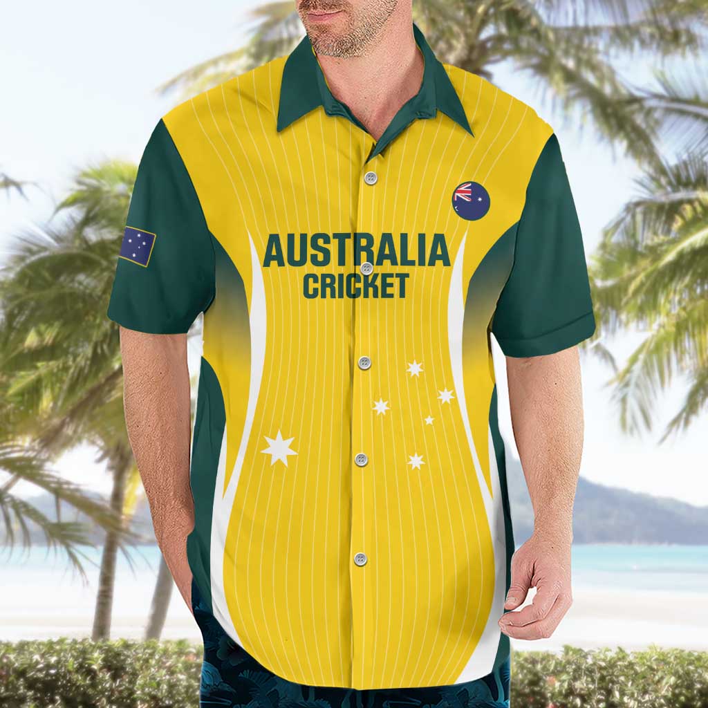Custom Australia Cricket Hawaiian Shirt Go Champions Aussie