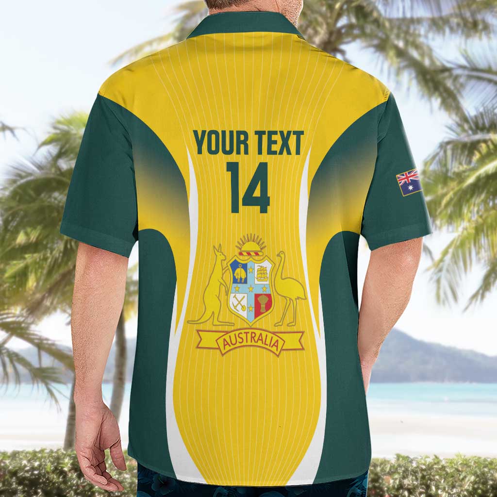 Custom Australia Cricket Hawaiian Shirt Go Champions Aussie
