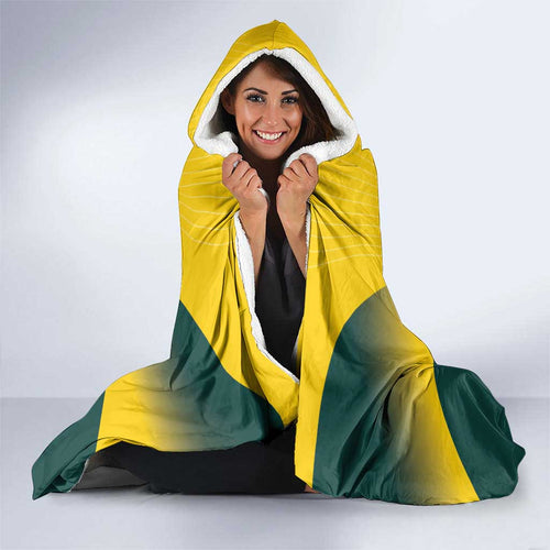 Custom Australia Cricket Hooded Blanket Go Champions Aussie