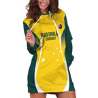 Custom Australia Cricket Hoodie Dress Go Champions Aussie
