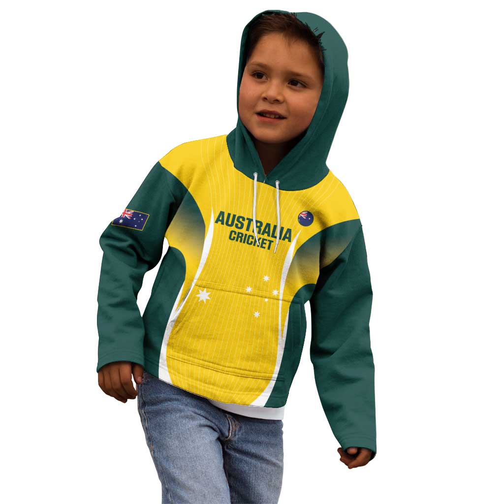 Custom Australia Cricket Kid Hoodie Go Champions Aussie