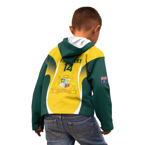 Custom Australia Cricket Kid Hoodie Go Champions Aussie