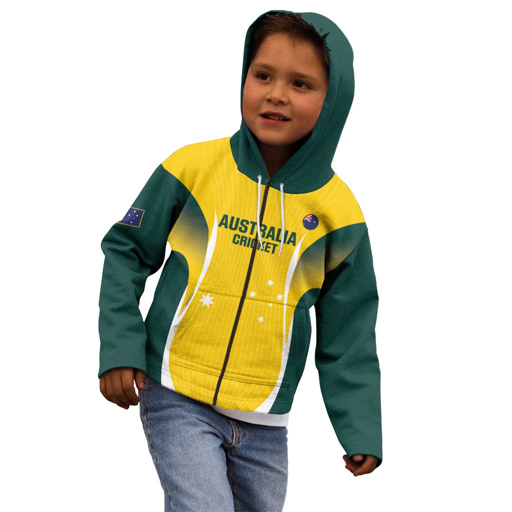 Custom Australia Cricket Kid Hoodie Go Champions Aussie