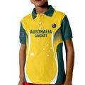 Custom Australia Cricket Kid Polo Shirt Go Champions Aussie