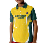Custom Australia Cricket Kid Polo Shirt Go Champions Aussie