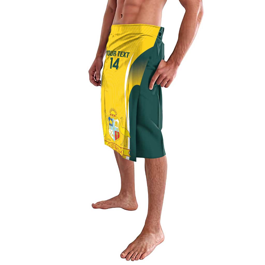 Custom Australia Cricket Lavalava Go Champions Aussie