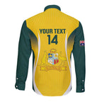 Custom Australia Cricket Long Sleeve Button Shirt Go Champions Aussie