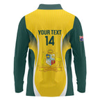 Custom Australia Cricket Long Sleeve Polo Shirt Go Champions Aussie