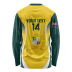 Custom Australia Cricket Long Sleeve Shirt Go Champions Aussie