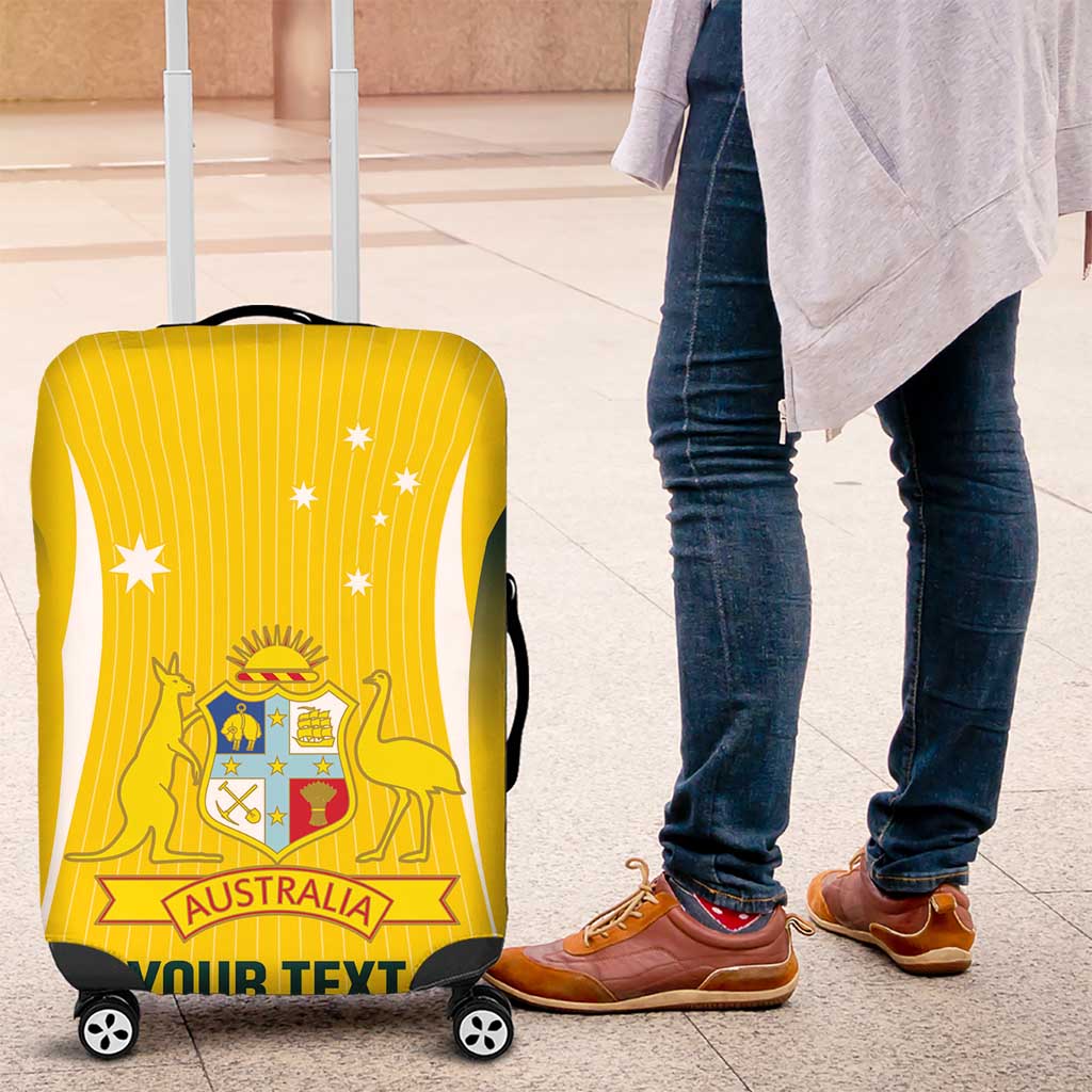 Custom Australia Cricket Luggage Cover Go Champions Aussie