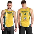 Custom Australia Cricket Men Tank Top Go Champions Aussie