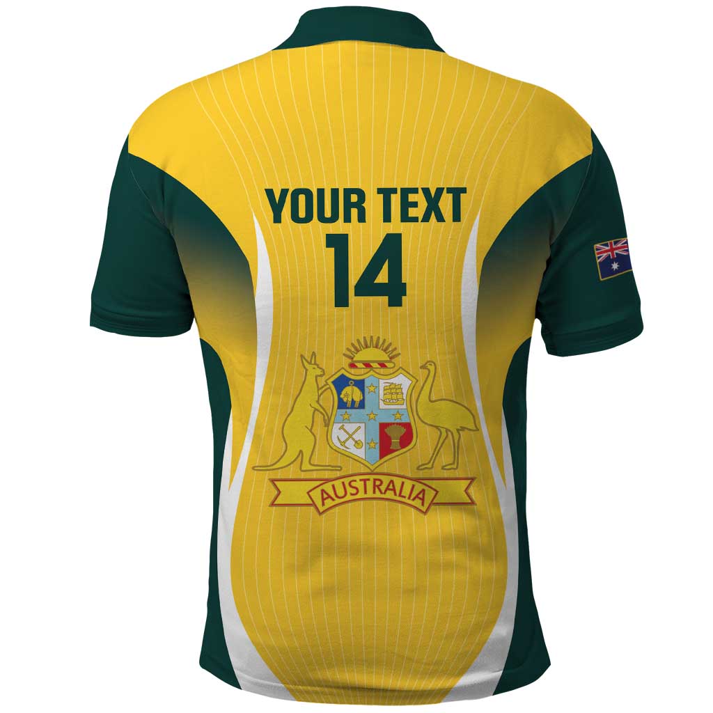 Custom Australia Cricket Polo Shirt Go Champions Aussie