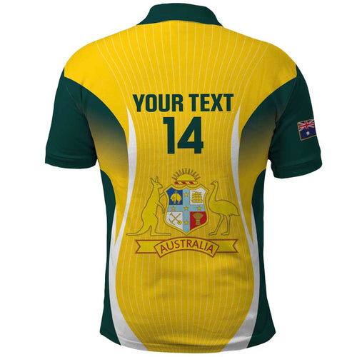 Custom Australia Cricket Polo Shirt Go Champions Aussie