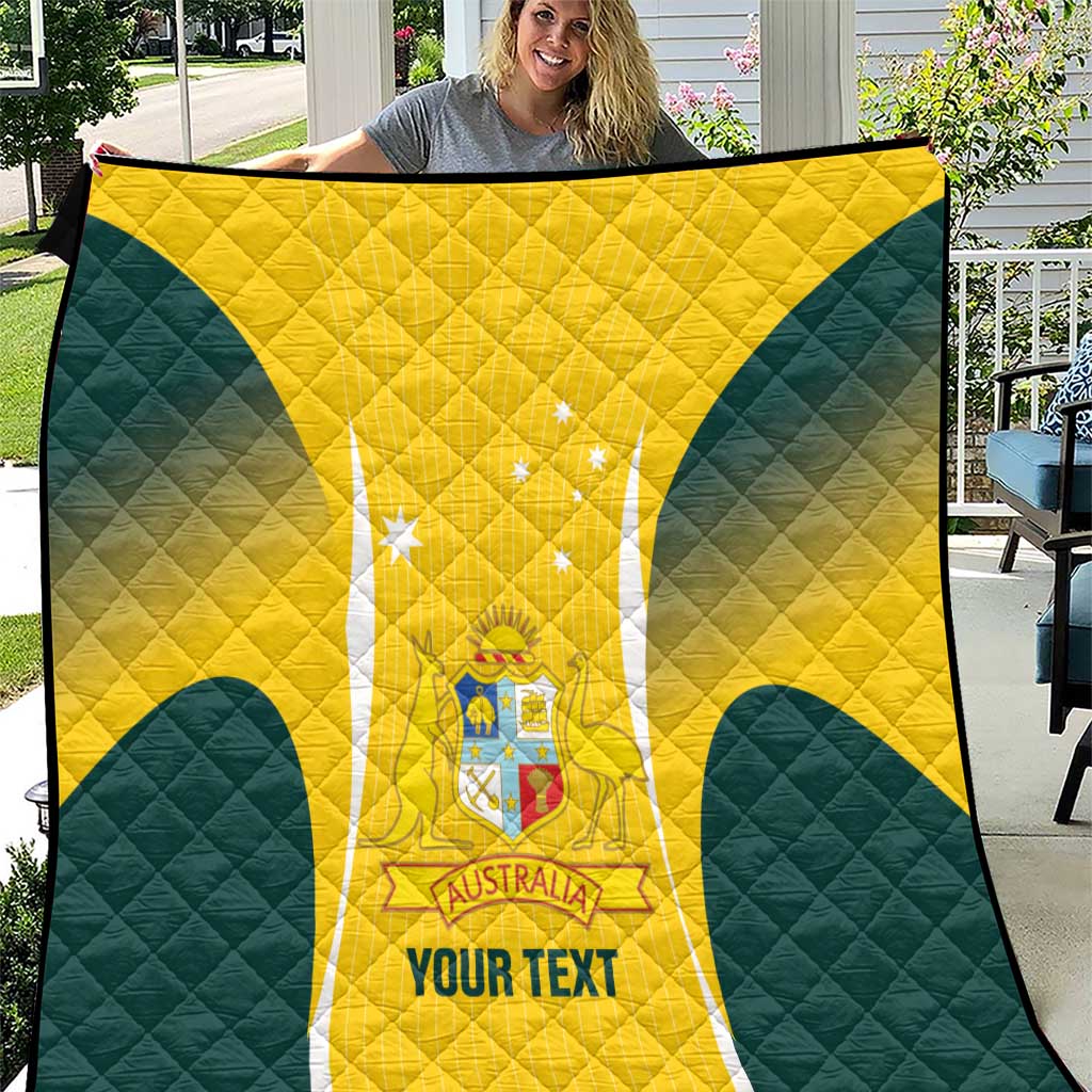 Custom Australia Cricket Quilt Go Champions Aussie