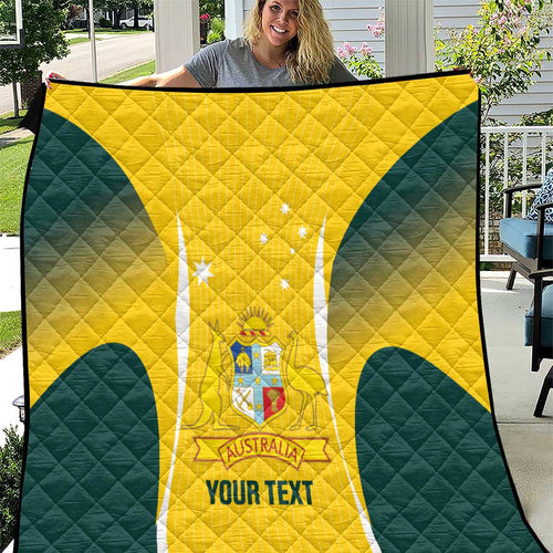 Custom Australia Cricket Quilt Go Champions Aussie