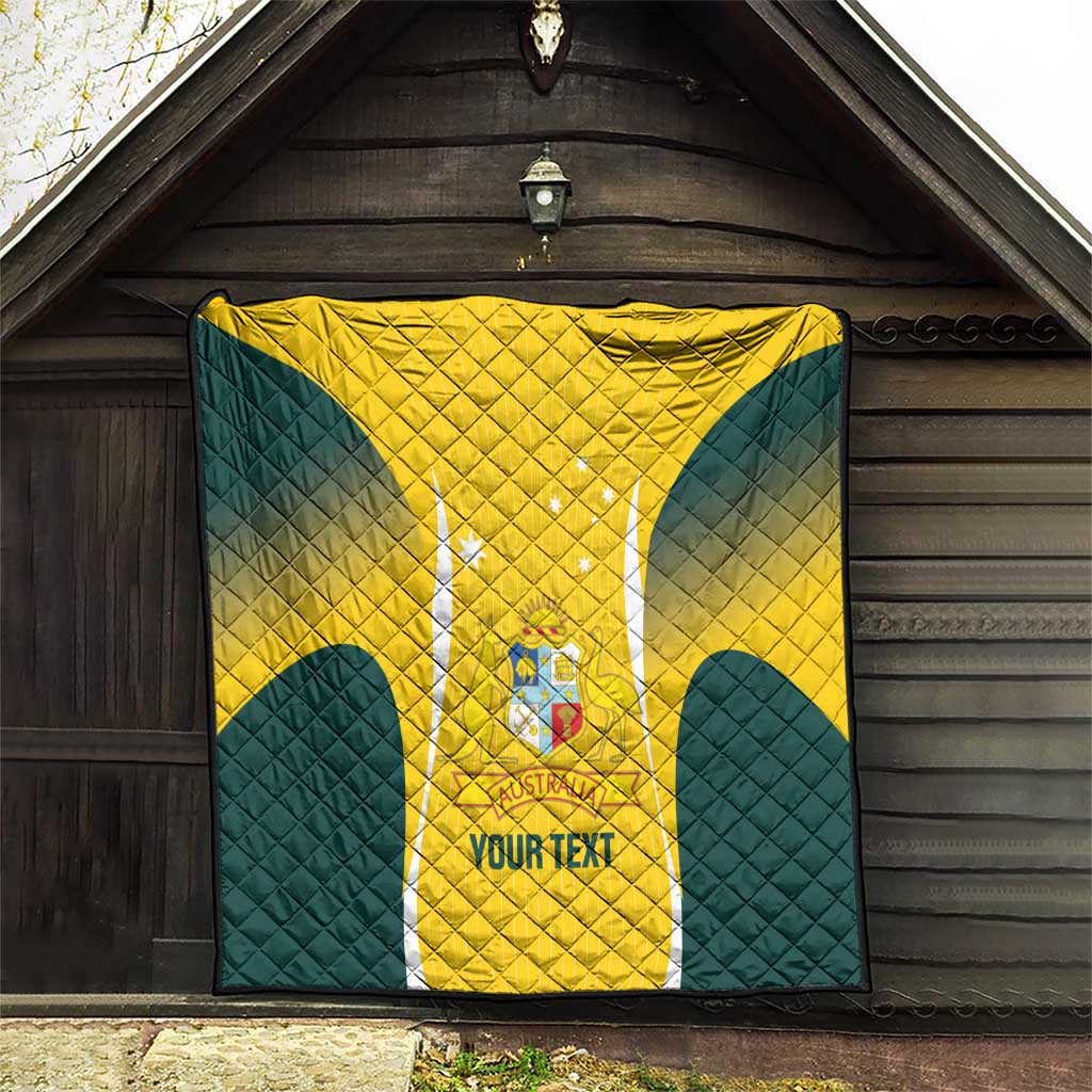 Custom Australia Cricket Quilt Go Champions Aussie
