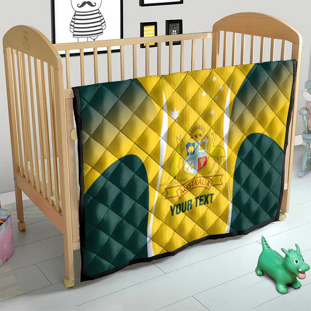 Custom Australia Cricket Quilt Go Champions Aussie