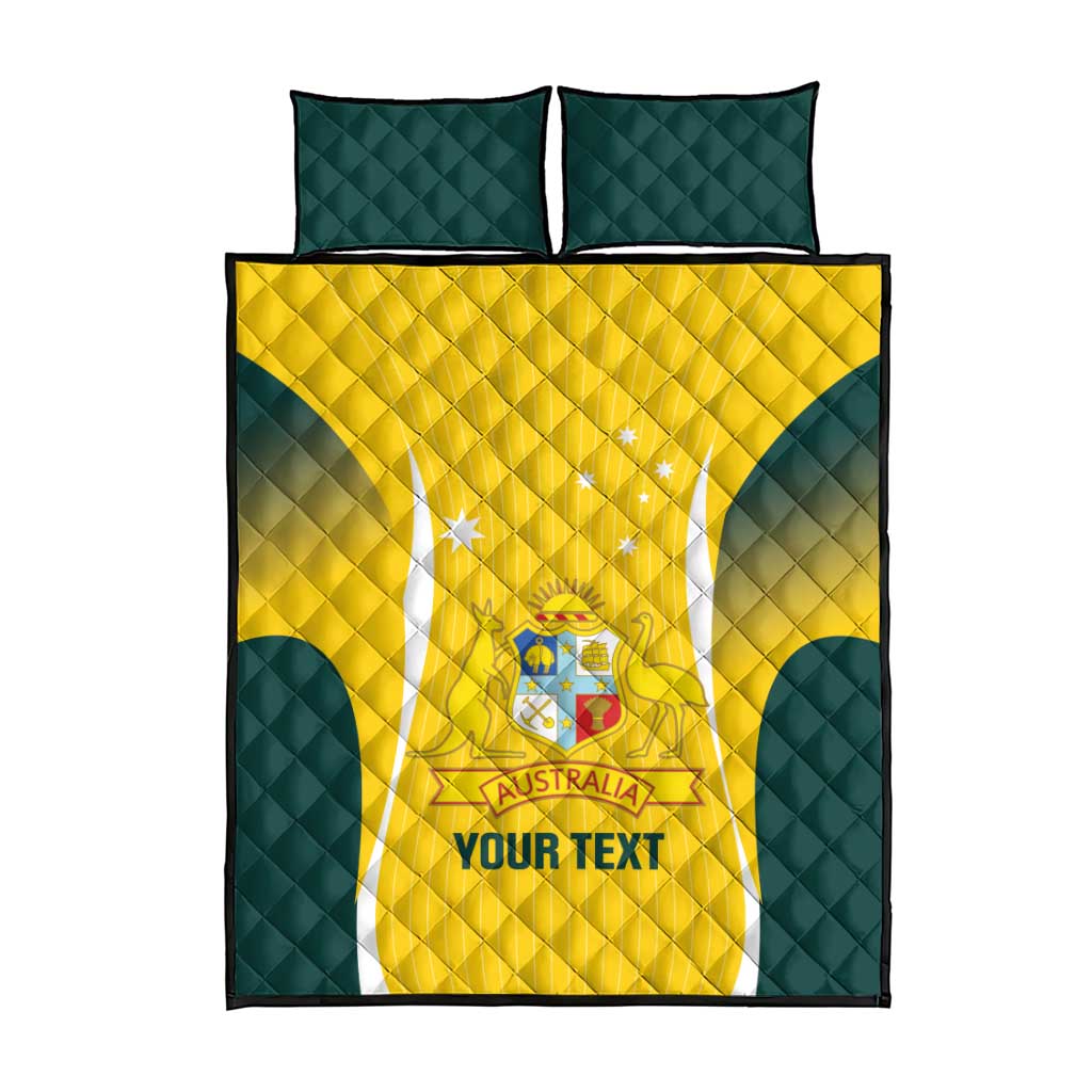 Custom Australia Cricket Quilt Bed Set Go Champions Aussie