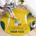 Custom Australia Cricket Round Carpet Go Champions Aussie
