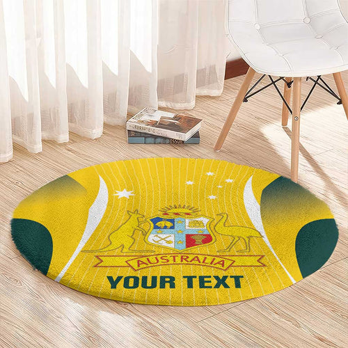 Custom Australia Cricket Round Carpet Go Champions Aussie