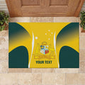 Custom Australia Cricket Rubber Doormat Go Champions Aussie