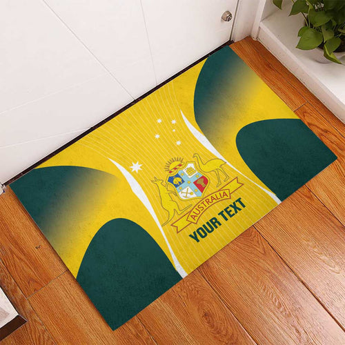 Custom Australia Cricket Rubber Doormat Go Champions Aussie
