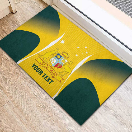 Custom Australia Cricket Rubber Doormat Go Champions Aussie