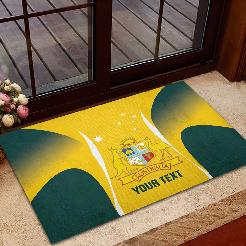 Custom Australia Cricket Rubber Doormat Go Champions Aussie