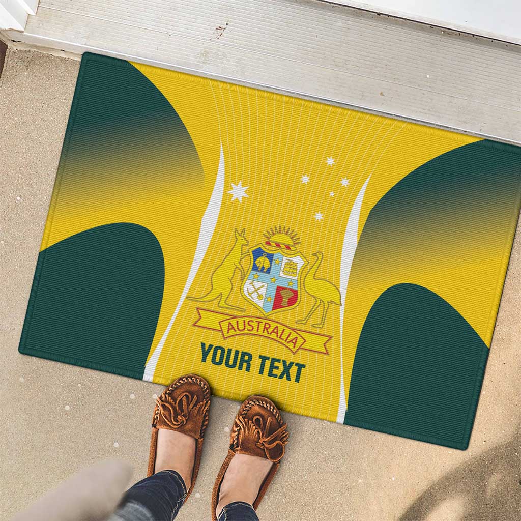 Custom Australia Cricket Rubber Doormat Go Champions Aussie