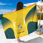 Custom Australia Cricket Sarong Go Champions Aussie