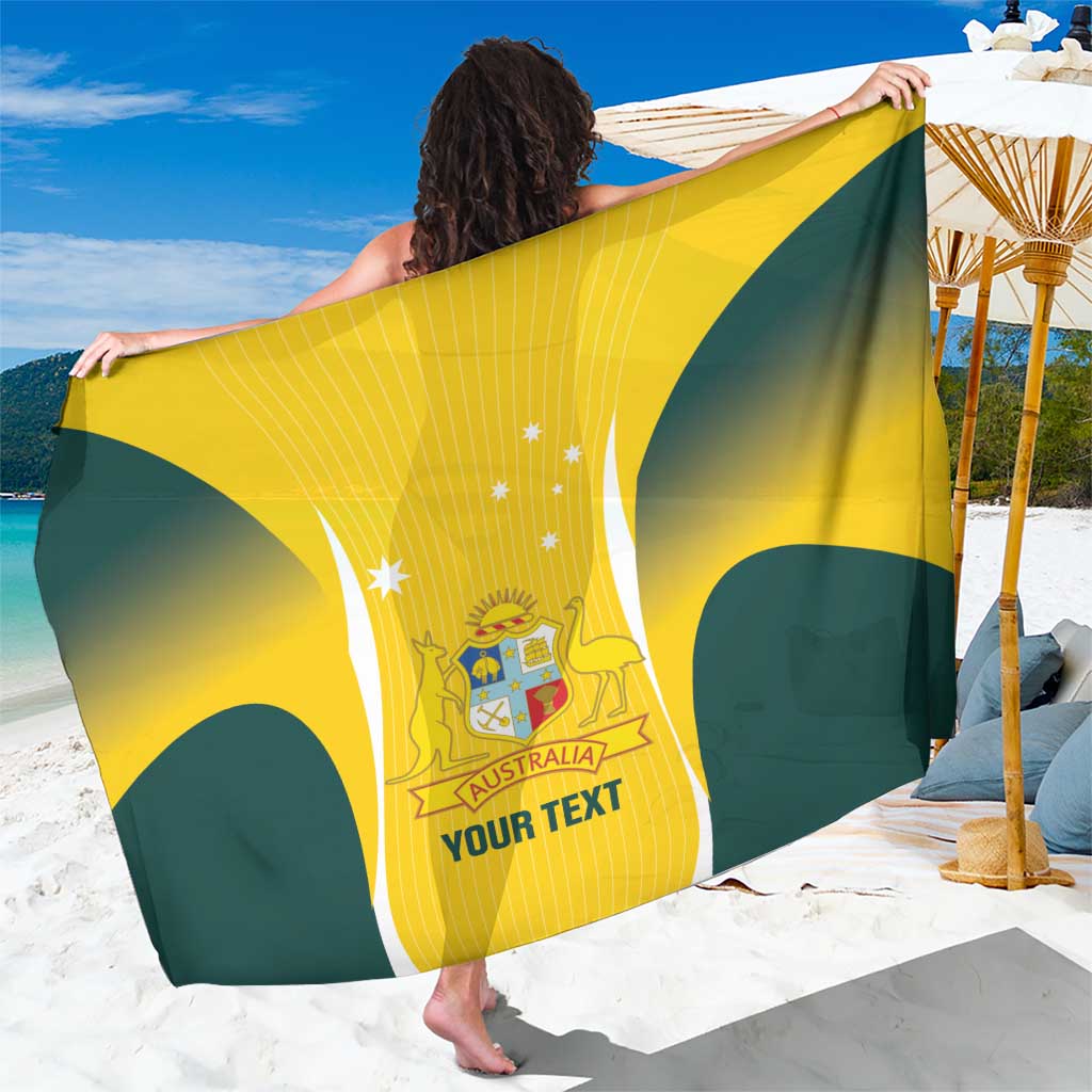 Custom Australia Cricket Sarong Go Champions Aussie