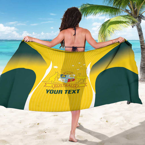 Custom Australia Cricket Sarong Go Champions Aussie