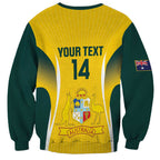 Custom Australia Cricket Sweatshirt Go Champions Aussie