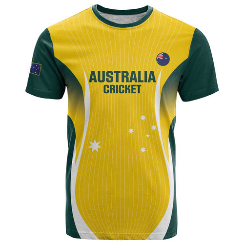 Custom Australia Cricket T Shirt Go Champions Aussie