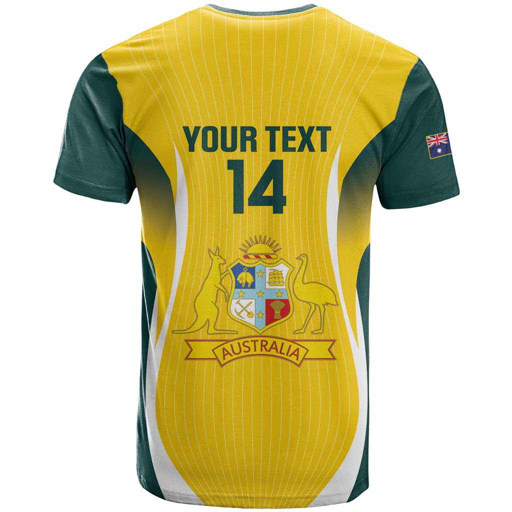 Custom Australia Cricket T Shirt Go Champions Aussie