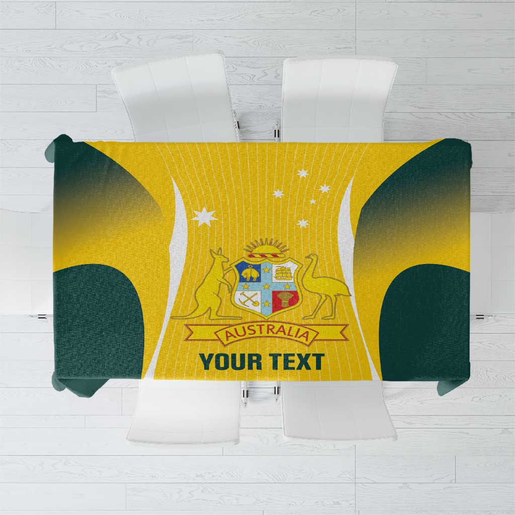 Custom Australia Cricket Tablecloth Go Champions Aussie