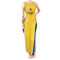 Custom Australia Cricket Tank Maxi Dress Go Champions Aussie