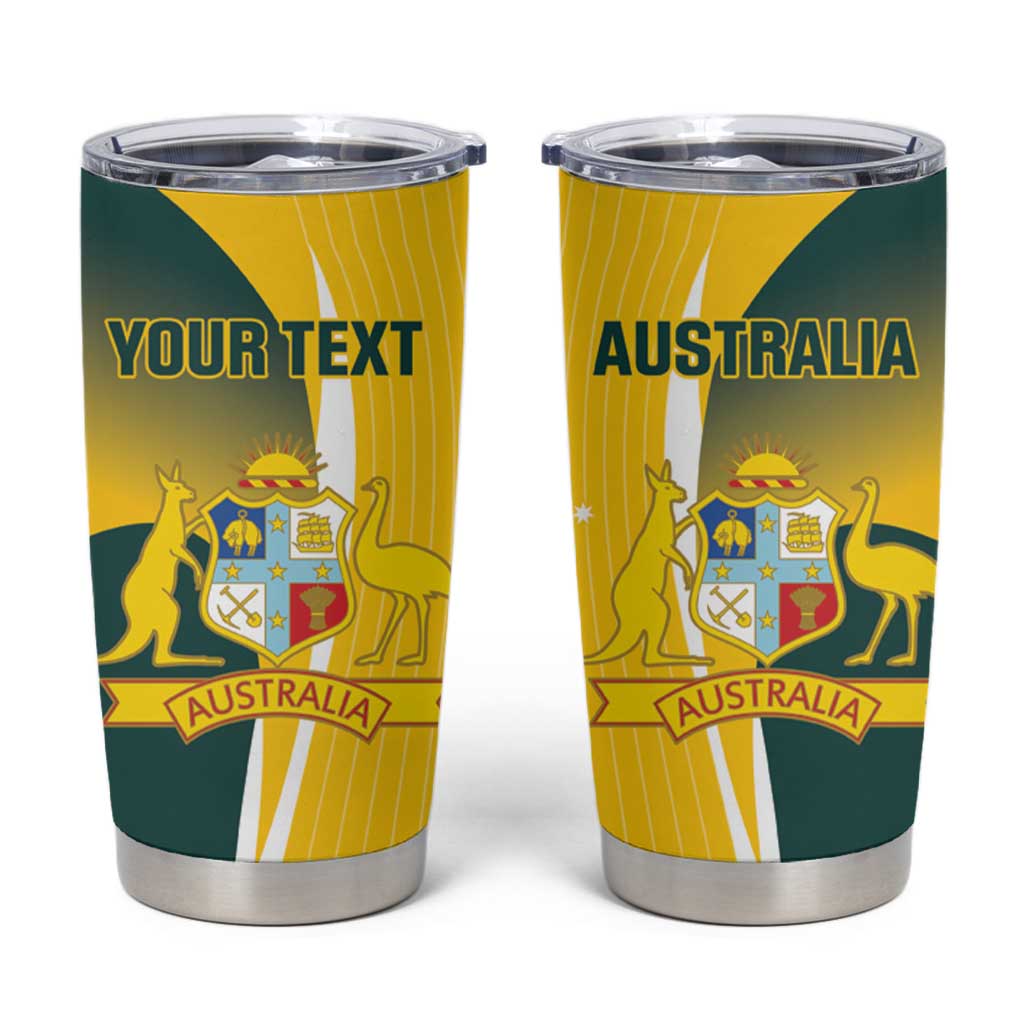 Custom Australia Cricket Tumbler Cup Go Champions Aussie