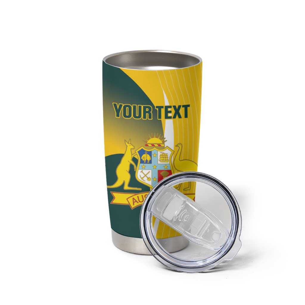 Custom Australia Cricket Tumbler Cup Go Champions Aussie