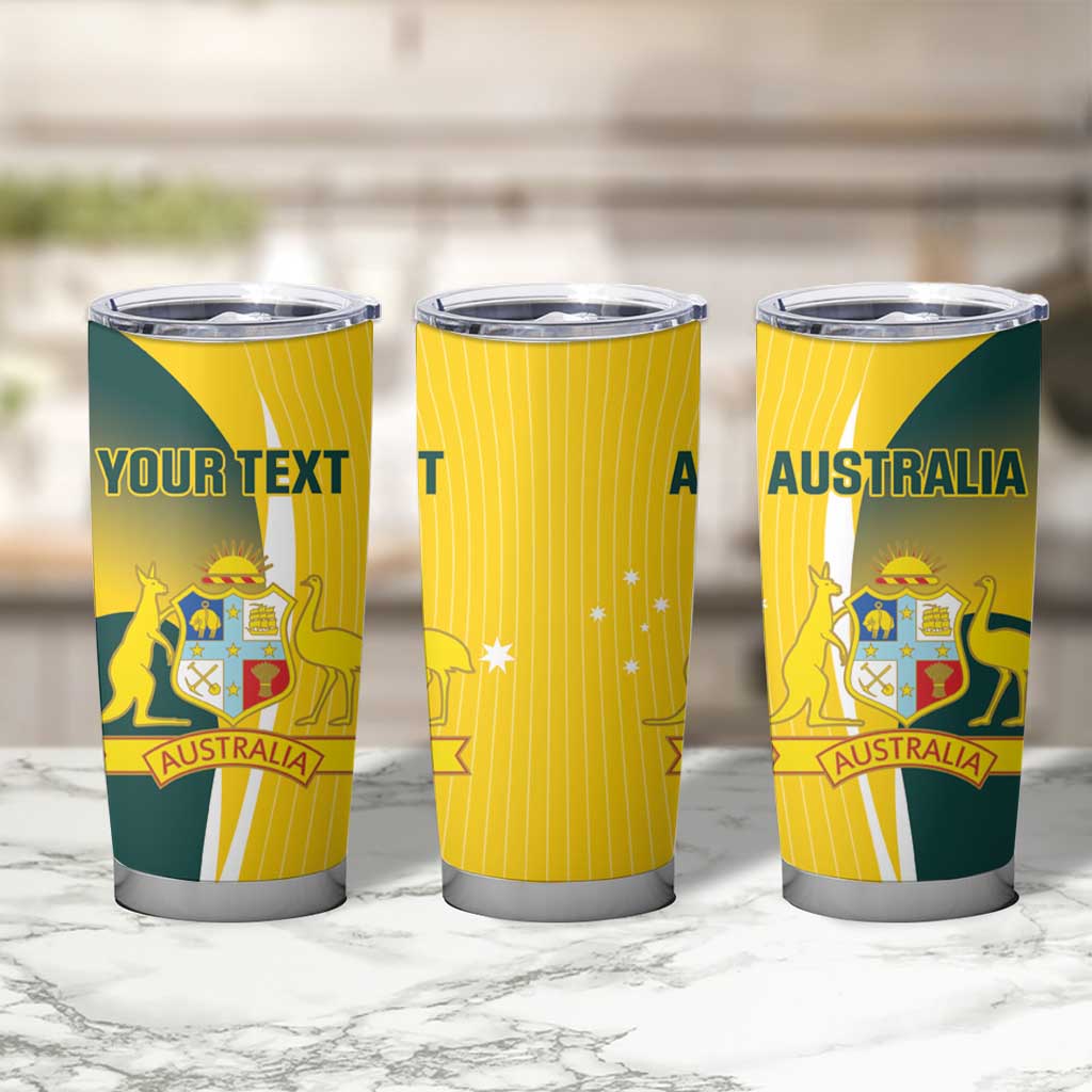 Custom Australia Cricket Tumbler Cup Go Champions Aussie