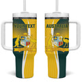 Custom Australia Cricket Tumbler With Handle Go Champions Aussie